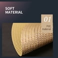 thumbnail image 4 of PVC Insulation Placemat 14.96 in x 14.96 in x 0.19 in – Gold or Silver Hollowed-Out Design, Non-Slip, Double-Thick, Reversible, Easy-Clean Kitchen Table Mat, 4 of 7