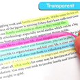 thumbnail image 4 of 1280 Pcs Highlighter Tape,transparent Long Page Markers Tabs,morandi Clear Highlighter Strips Flags, 4 of 5