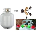 thumbnail image 4 of Propane Gases Connector for 20lb Propane Cylinder Solid Brass Y Splitter Gases Tanks Hose Adapter for Outdoor Camping/Cooking/BBQ, 4 of 8