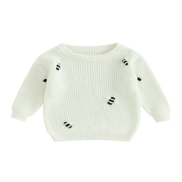 Chandails à Col pour Bébé Manches Longues Pulls Tricotés Amples