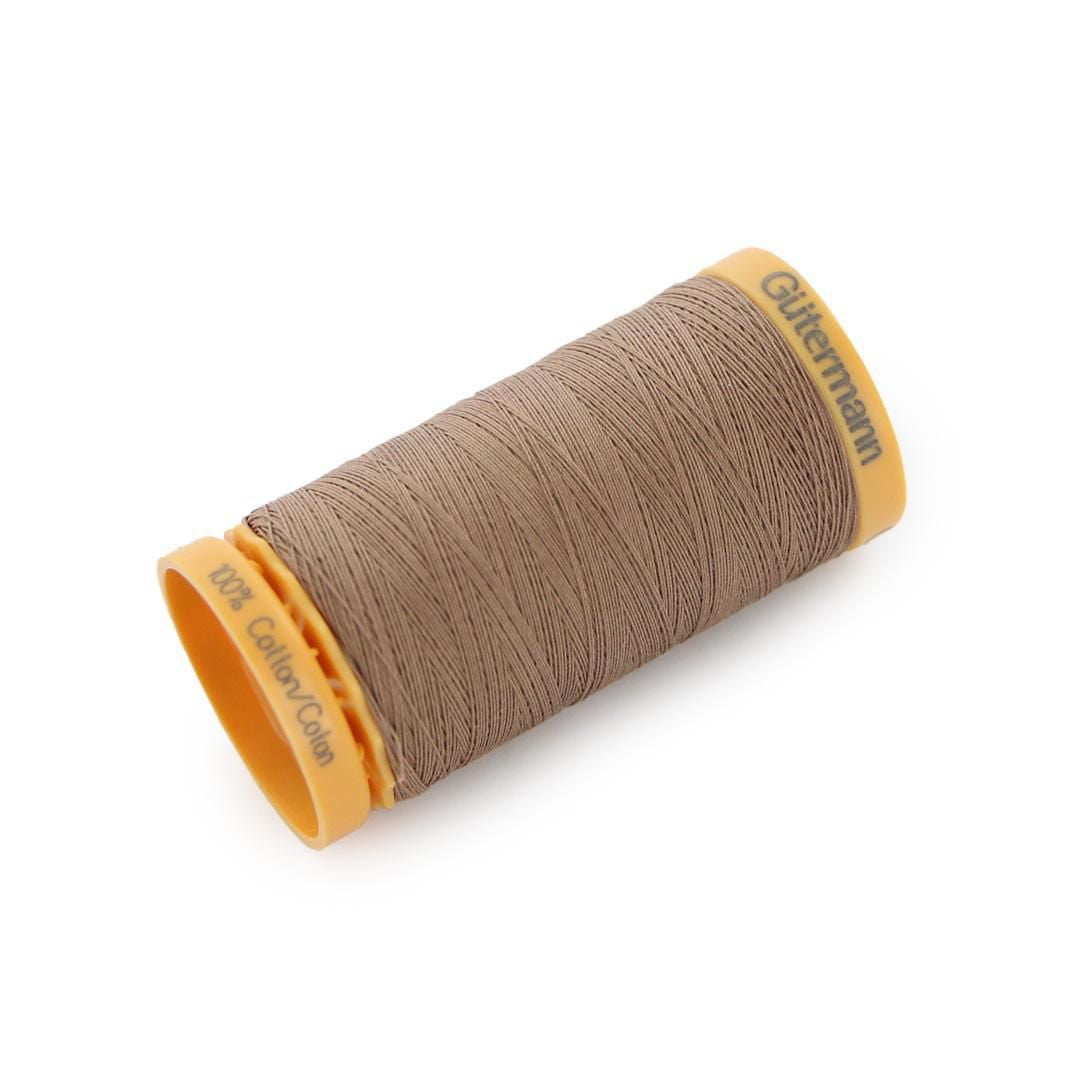 GÜTERMANN Cotton 50wt Thread, 250 m (273.4 yd), Black, Strong & Lustrous for Sewing
