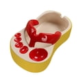 thumbnail image 2 of DOLITY Ceramic French Fries Dish Feet Shaped Chip Serving Dish Bowl for Kitchen Red, 2 of 8