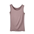 thumbnail image 1 of Birdeem Camisoles Femme Femmes Été Grande Décontractée Mode Couleur Unie Col Rond Haut Camisole, 1 of 12