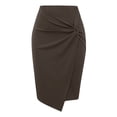 thumbnail image 1 of Becaristey Jupes Crayon Redéfinies Aguichant Femmes Jupes Unies avec Premium Classique et Stylé Bordeaux TTG, 1 of 6