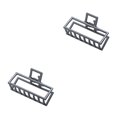 thumbnail image 4 of maskred Pinces à Mode Grand Style Simple à Portée de Main Style Simple Robuste Exquis Accessoires Barrettes pour Femmes Noir/rectangle 2Set, 4 of 6
