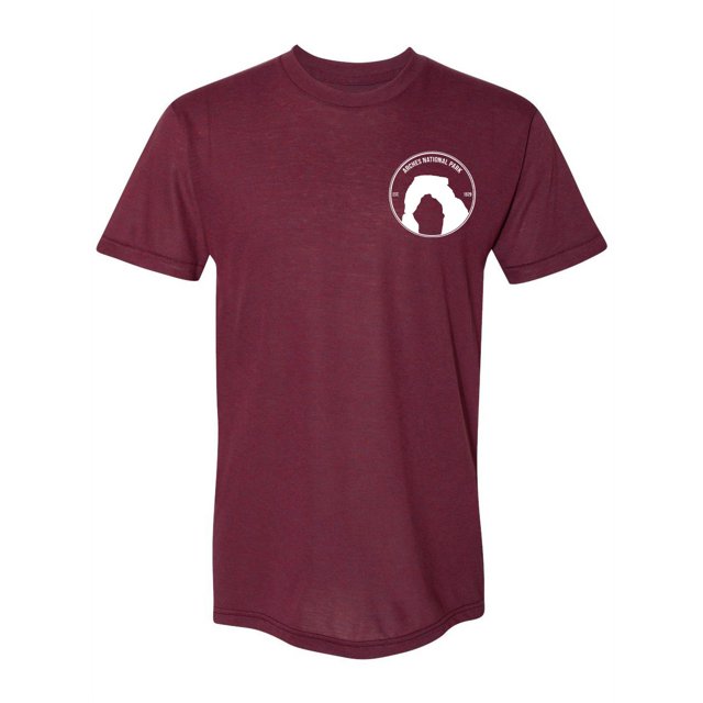 Gravity Outdoor Co. T-Shirt pour Homme Arches National Park - Canneberge - P