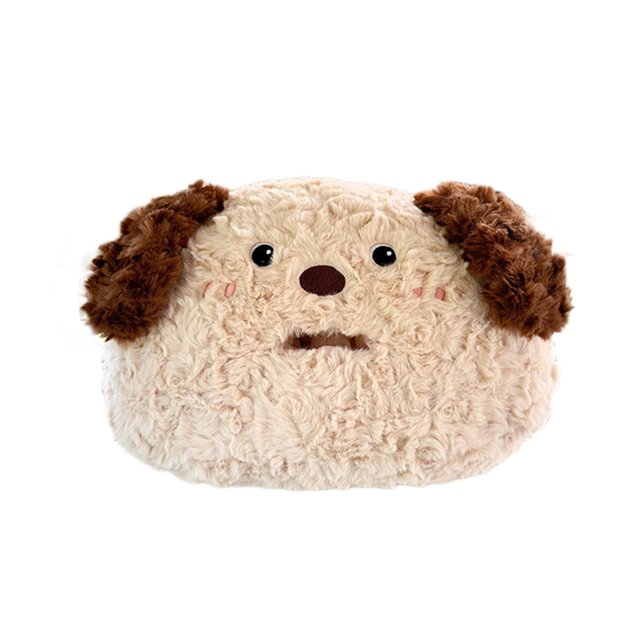 Khaki Car Headrest Tissue Box Car Hanging Paper Box Multifunctional Cute Car Tissue Box