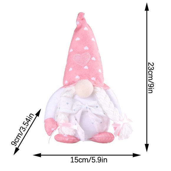 CEHVOM Mother's Day Love Doll Creative Cute Glow Faceless Old Man Doll Window Decorations Clearance