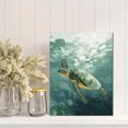 thumbnail image 2 of Sea Turtle Ocean Canvas Wall Art 15.75x11.81 Inches, 2 of 8