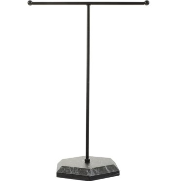 Présentoir à Bijoux Porte-Colliers Organisateur de Bijoux de Bureau Porte-Boucles d'Oreilles