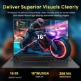 thumbnail image 4 of ASUS Vivobook 16" WUXGA Laptop, Intel i7-1355U, 24GB RAM, 1.28TB Storage(1TB SSD+288GB Docking Station Set), Intel Iris Xe Graphics, Numeric Keypad, HD Webcam, Keyboard Backlight, Win 11 Home, Black, 4 of 8