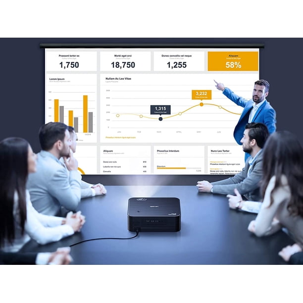 Apeman LC650 Native 1080P Videos Projector,4K Support Home Theater