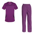 thumbnail image 1 of Women's Scrubs Set Scrub Top and Pants Scrubs Set, 1 of 3