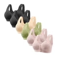 thumbnail image 1 of Posijego Women's Front Closure Bra 6 Pack Womens Plus Size Wireless Push up Full Coverage Everyday Bralettes, 1 of 2