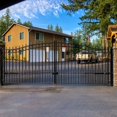 thumbnail image 4 of ALEKO DG12PRAD Prague Style Iron Wrought Dual Swing Driveway Gate 12', 4 of 11