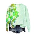 thumbnail image 2 of Saint Patrick Shirt Chandail à Col Rond pour Femmes Imprimé Fête de la Saint-Patrick à Manches Longues Fête de la Saint-Patrick Shirt, 2 of 4