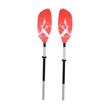 Blue Dog Marine Pagaie de Kayak 'Loon' 230 CM, Rame de Navigation légère en Aluminium pour Kayaks Gonflables avec poignées en Mousse - Rouge
