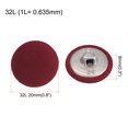 thumbnail image 2 of Unique Bargains 10pcs 32L Fabric Cloth Covered Button 20mm Round Metal Shank Sewing Buttons for Suits Dress Blouses, Caramel, 2 of 5