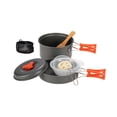thumbnail image 2 of LJNYFDC Cookware Set Picnic Pot Set 1 Set Heat Resistant Rustproof No Odor Aluminum Alloy 1 2 People Outdoor Picnic Cookware Accessories, 2 of 6