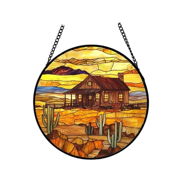 Stained Glass Window Hanging For Home Garden Colorful Light Ornament Stained Glass Ornament Hangers Valentines Day Decorative Bowl Fillers for Chandeliers with Hooks Centerpiece Decorative Beads
