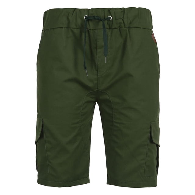 Mens Slim Fit Cargo Shorts Multi Pockets Short Pants Summer Clothes