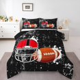 thumbnail image 2 of Erosebridal American Football City Bedding Queen Comforter Set, Soccer Down Comforter, Rugby Game Sports Decor, Reversible, 2 of 8