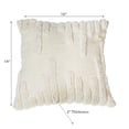 thumbnail image 2 of Slub Cotton Ivory Cushion Speed ??18 X 18 - Ensemble De 2, 2 of 3