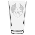 thumbnail image 2 of Mucuchies Thème Chien Etched Tout Usage Pinte en Verre 16oz, 2 of 3