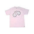 thumbnail image 1 of Thumbs Up Graphic T-shirt Pink, Medium, 1 of 1
