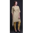 thumbnail image 4 of Bimba Kurta Orange pour Femmes et Horloge Ethnique Imprimée Asymétrique Hauts d'Été pour Femmes XSmall, 4 of 6