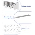 thumbnail image 4 of Stainless Steel Shelf Pot Rack - Metal Kitchen Organization Storage Rack for Hanging Pots Pans Cookware, Wall Mounted Shelf with 10 Hooks in Restaurant Home - 12" W x 60" L, 4 of 8