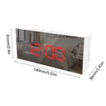 thumbnail image 2 of Lksixu Digital Alarm Clock With Large Screen LED Display With Makeup Mirror 3- Brightness USB Port For Home Decoration Wireless Charge Electronics for Home Office School, 2 of 3