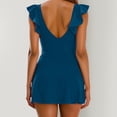 thumbnail image 4 of MHFRRA Maillots de Bain pour Femmes Robe de Bain Maillot à Volants pour Femmes Robe de Bain à Nœud à Nouer Robe de Bain à Col en V Jupe de Maillot de Bain TTG, 4 of 6