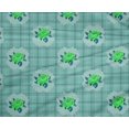 thumbnail image 4 of oneOone Tissu Polyester Lycra à Carreaux/feuilles et Imprimé Floral de Roses, Tissu BTY 56 Pouces de Large, 4 of 4