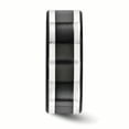 thumbnail image 3 of Edward Mirell Titanium Black Ti & Sterling Silver Inlay 9mm Band Size 8, 3 of 4