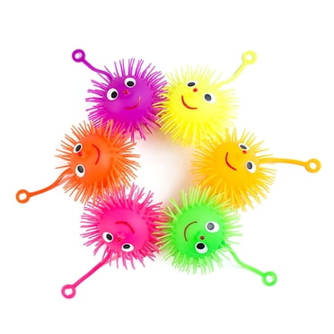 Bangcool 30PCS Stress Relief Ball LED Decompression Funny Puffer Toy Squeeze Ball