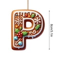 thumbnail image 3 of LSLJS 26 Letters Christmas Tree Decoration Pendant Christmas Tree Ornaments Personalized DIY Christmas Ornaments Christmas Decorations Xmas Tree Hanging Decor, 3 of 5