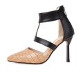 thumbnail image 4 of Womens Shoes Back Zip Ankle Strap Sandals Super High Heel Pointed Toe Stilettos, 4 of 9