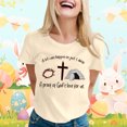 thumbnail image 2 of LUOGENLI T-shirts pour Femme pour Femmes T-Shirt Décontracté à Imprimé de Lettres Col Rond Manches Courtes T-Shirt Plusieurs Couleurs T-shirts pour Femmes T-Shirt Graphique Drôle Saint-Valentin Beige TG, 2 of 5