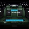 thumbnail image 4 of Maidao Car Seat Covers Leather Full Set for Mazda for CX-5 2013-Present 5 Seats Airbag Compatible Waterproof Front Rear Cushion Protector Black and Green, 4 of 9