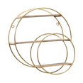 thumbnail image 2 of Abbracc Étagère Suspendue Présentoir Cosmétique Boîte de Rangement Murale Décorative Ronde 3 Niveaux, 2 of 9