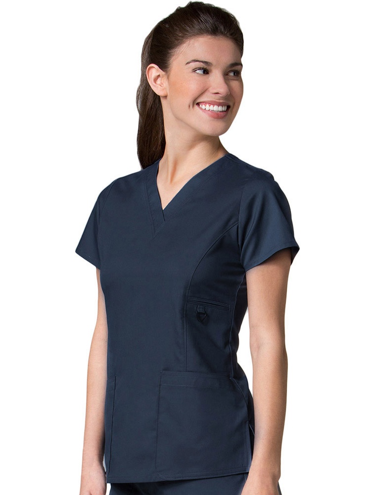 EON Women's COOLMAX V-Neck Solid Scrub Top