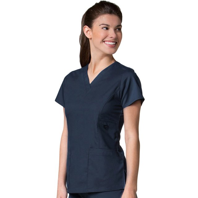 EON Women's COOLMAX V-Neck Solid Scrub Top