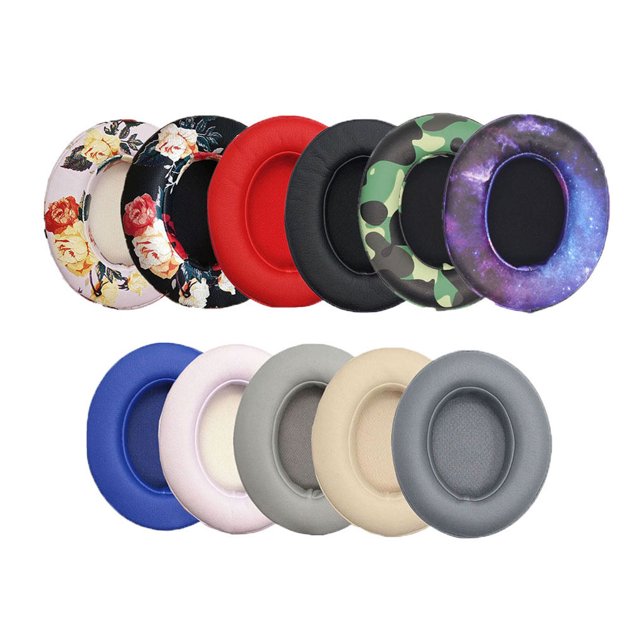 2 Pieces Headphone Sponge Cushion Head-mounted Gaming Earpads Cover Hearing Protection Gamer Ear Pads Replacement for Studio 2.0 Red