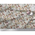 thumbnail image 3 of Soimoi Modal Satin Fabric Geometric,Bird & Animals Patchwork Print Fabric by The Yard 42 Inch Wide, 3 of 3