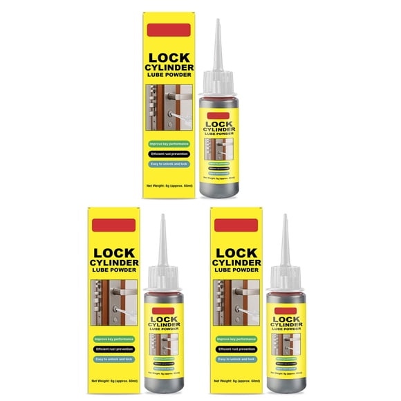 Todaioua Graphite Lock Cylinder Lubricant Powder - Dry Powder Key Lubricant for Prevention and Smooth Operation - Lock Maintenance Tool, 8g