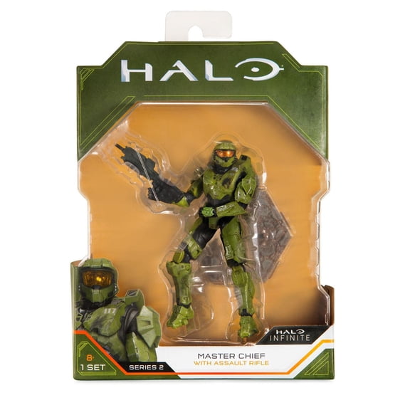 Figurine Halo - Master Chief (Halo Infinite) avec figurine de fusil d'assaut série 2
