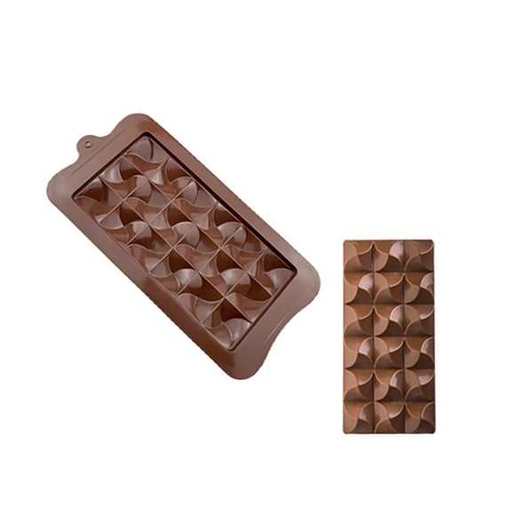 thefmos Chocolate Molds, Silicone Energy Bar Molds, Food Grade Jelly Candy Waffle Baking Molds for Kitchen Home Bakery DIY