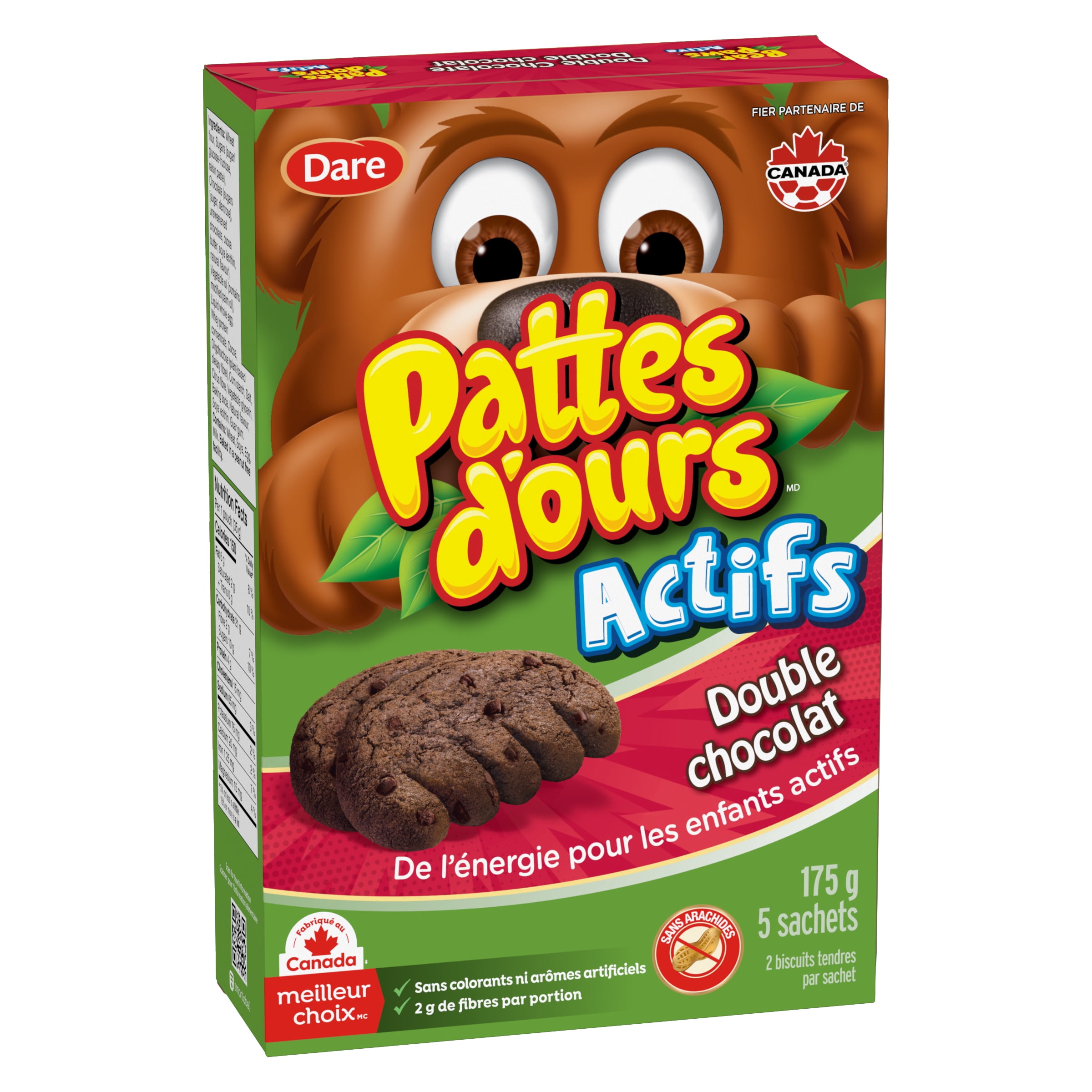 PATTES D'OURS ACTIFS DBL CHOC 175g