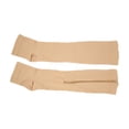 thumbnail image 1 of Bas de Compression, Bas de Compression à Bout Ouvert pour Décompression avec Fermeture Éclair Favorisant la Circulation Sanguine, Jambe Élastique Amincissante en Nylon pour le Sport pour Hommes Couleur Peau, Noir, 1 of 8